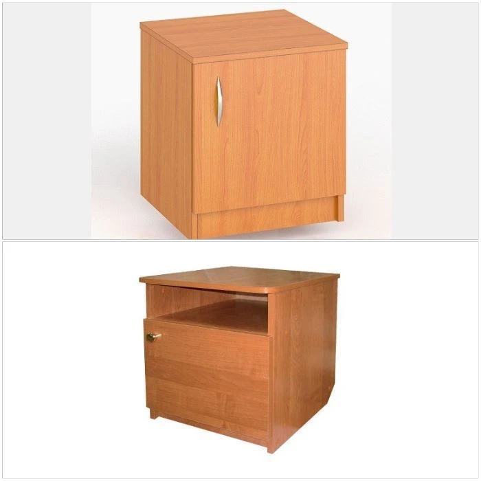 Wooden bedside cabinet
