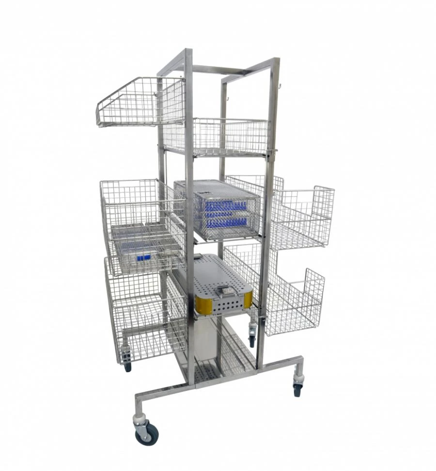 Trolley with brackets for baskets TKK-MEDICON