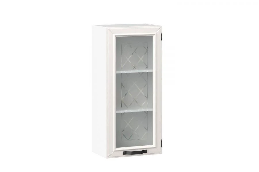 Marina LD.273680.000 Door front 450 high glass Type 3 (Alabaster )