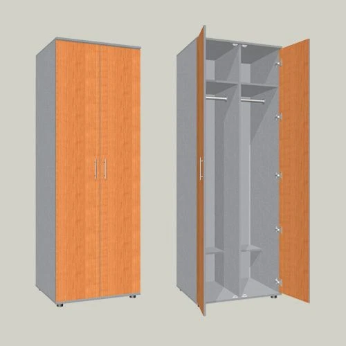 Double-door wardrobe with two sections for clothes model SHGK-9