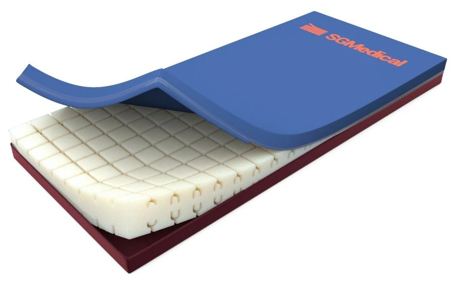 Medical anti-decubitus orthopaedic mattress according to TU 32.50.50-007-09922741-2019 Model MP - 8. Product size: length from 1