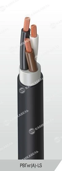 Power cable of EPRon® type with copper conductors, insulation made of ethylene-propylene rubber for voltage 0,66, 1 kV of RVGng(