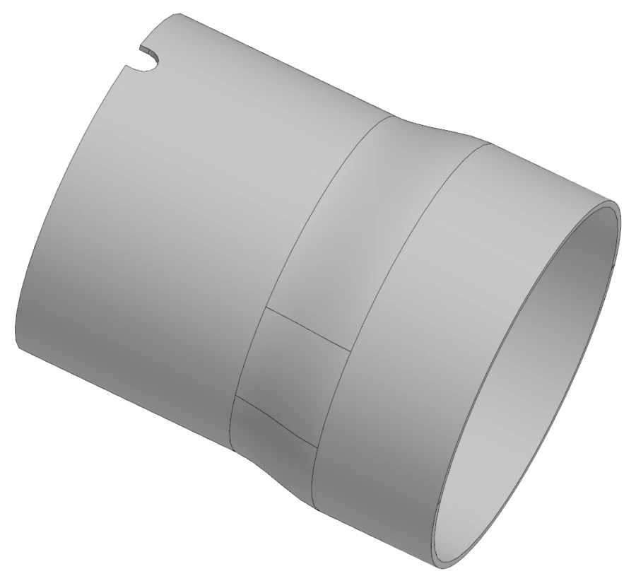Inlet pipe 1201UQ5XGW01A / 11.71.077.700.004
