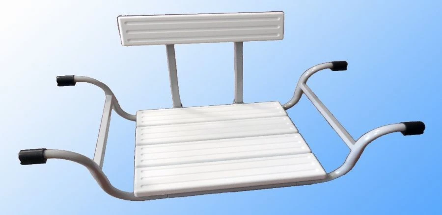 Plastic bathtub seat with backrest SIV-020