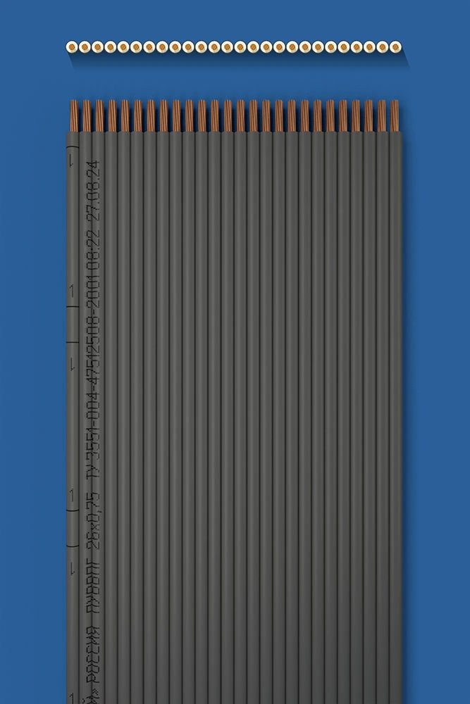 Flat installation wire with two-layer (double) insulation PUUVVVPG 26õ0,75