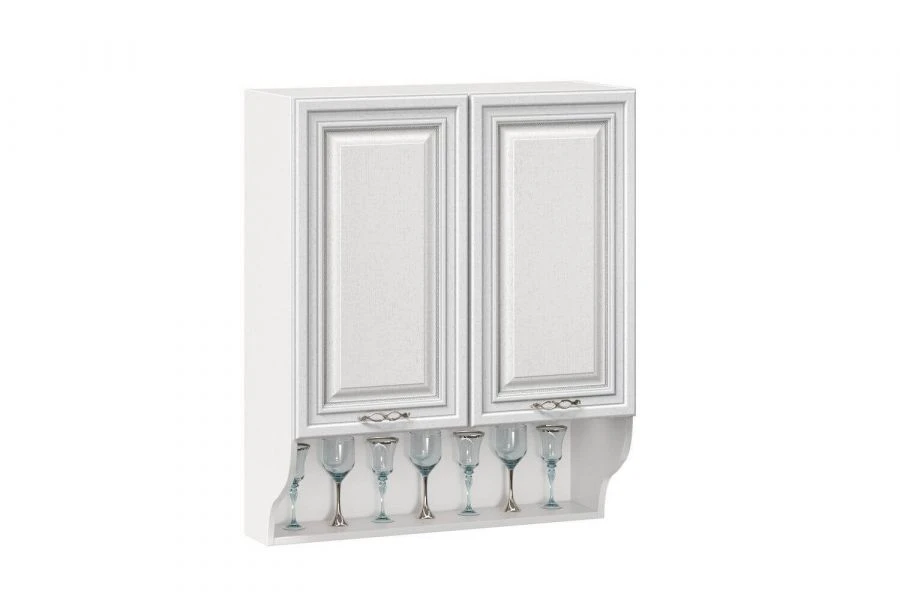 Type 4 LD.270560.000 Kitchen cabinet 800 high with open shelf (White M )