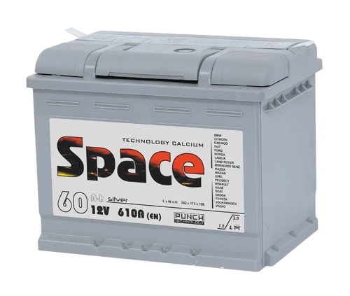 Lead battery for starting piston engines 6ST-60VLA "Space"