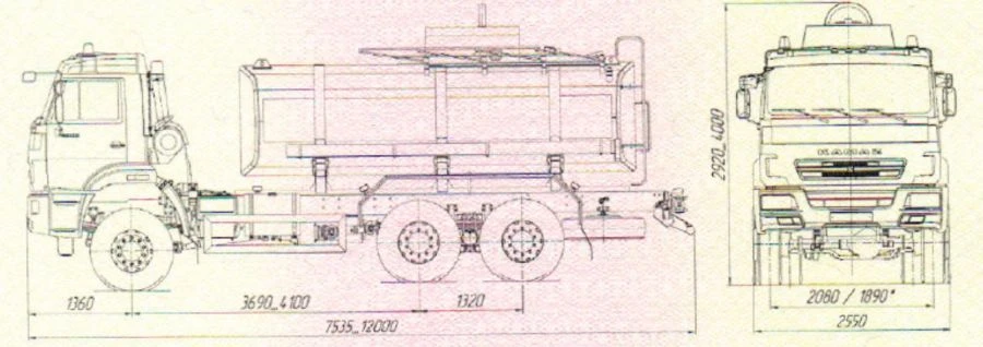 UST tanker truck 54533S and modifications: 54533S-01, 54533S-02