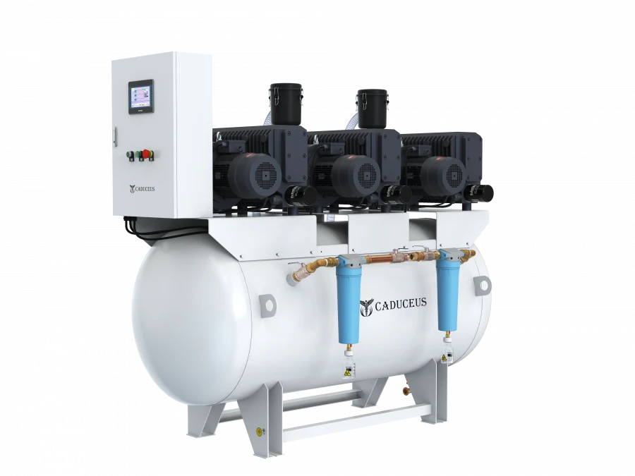 Vacuum station CADUCEUS VAC 3/40 D, 1.25 kW, 40 m3/hour, -0.04-0.9 MPa