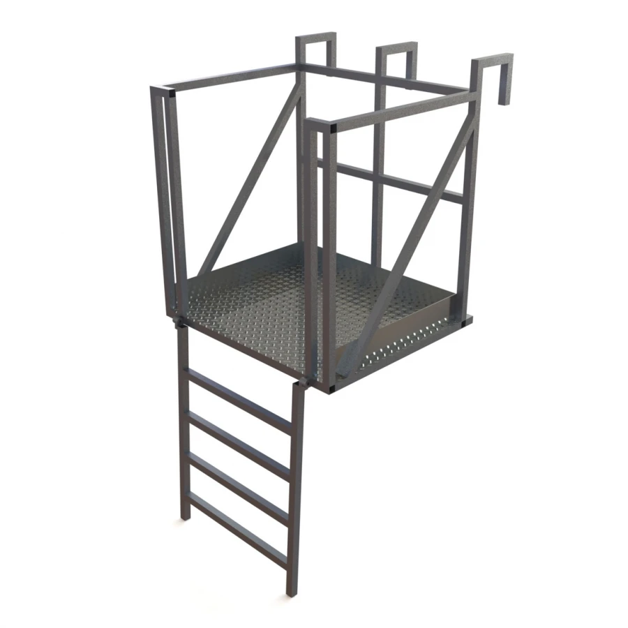 Aluminium hinged platform for gondola cars PNA-150