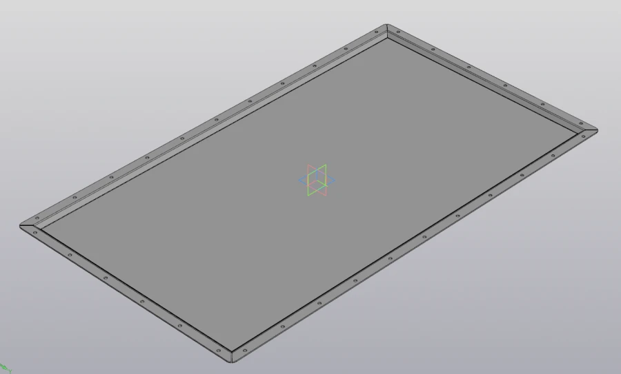 Aluminium cover RSBG.735412.001