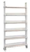 One-sided library shelving unit MGS8.013