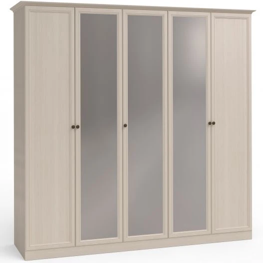 "Camilla" FU3-01.T8L, 5-door cupboard (2+1+2) with 3 mirrors from the modular furniture set "Camilla".