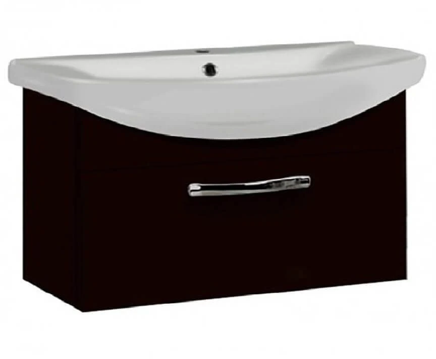 Cabinet under sink Aquaton Aria 80 suspended black 1A141701AA9501.A141.7.01A.A95.0