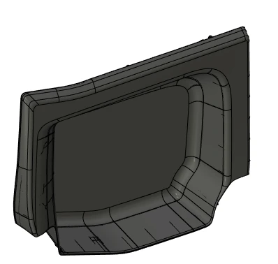 GARNITURE AV COTE AR G ASS/ Rear trim left 96814204ZD