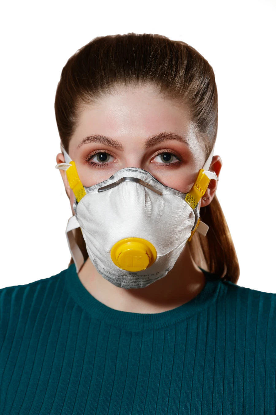 Semi-filtering mask for protection against aerosols with additional protection against vapours and gases "Respirator "SPIRO-311A