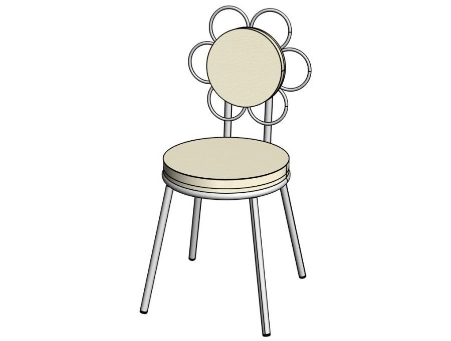 Chair ''Romashka'' on metal frame H=340/ STU02