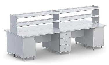 Double-sided island table