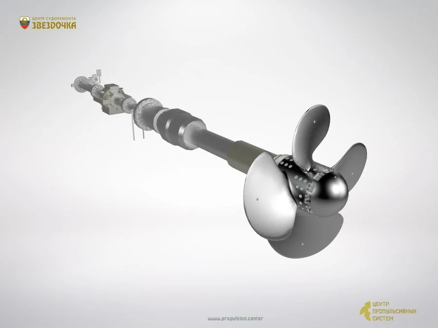 Complex supply of shaft line for ships and vessels of different purpose and class.