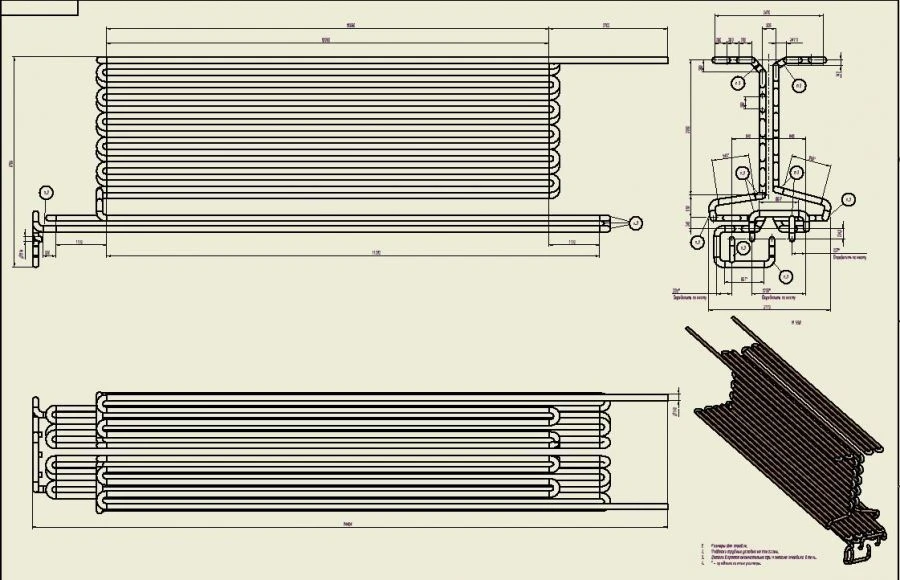 Radiant coil for reaction tube furnaces and its elements