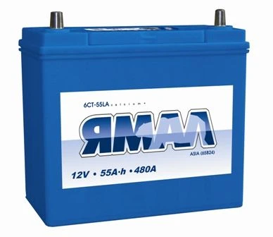 Lead battery for starting piston engines 6ST-44VL Asia 50B19R "Yamal"