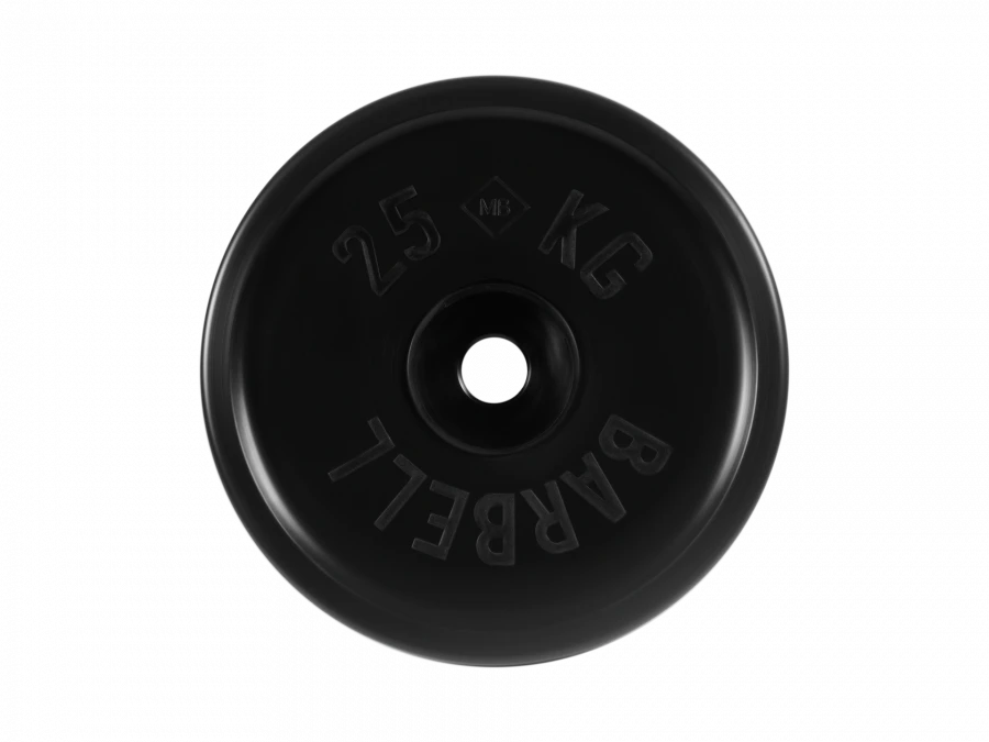 MB-PltBE-25 Rubber disc "Euro-Classic", black, 51 mm, 25 kg