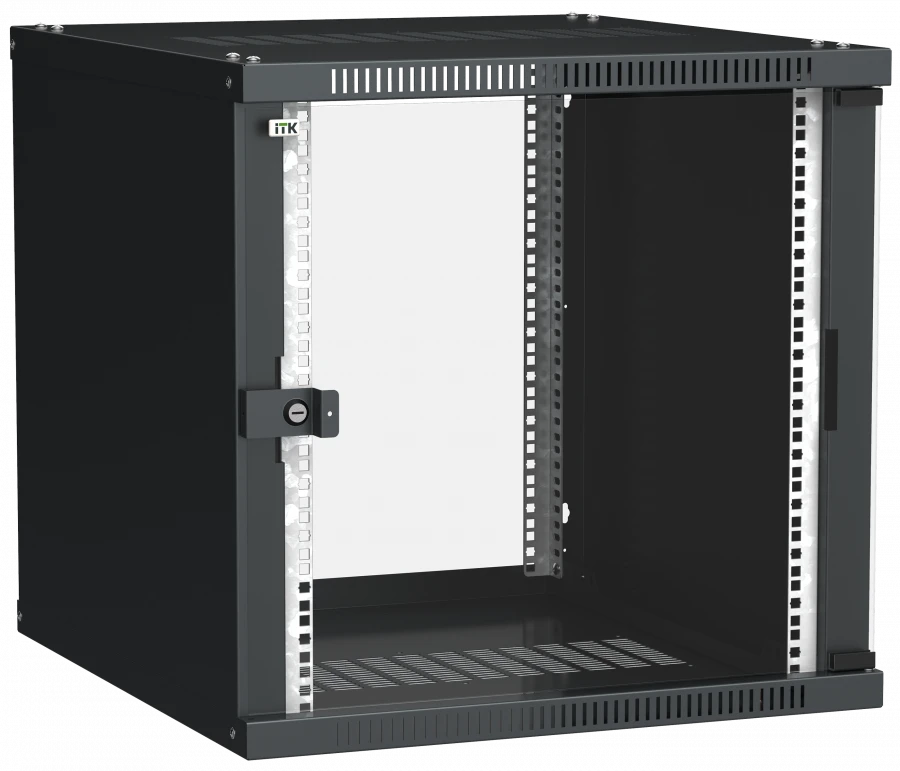 LWE5-12U53-GF ITK LINEA WE 12U 550x350mm glass door black