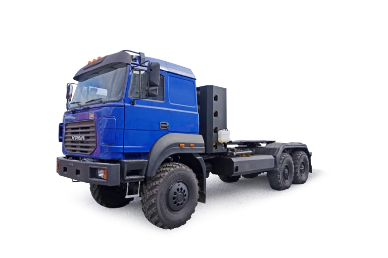 Truck tractor Ural 44202-16 (Possible equipment: gearbox: ZF 9S1310; clutches: ZF, Hammer; transfer case: URAL; neutraliser)