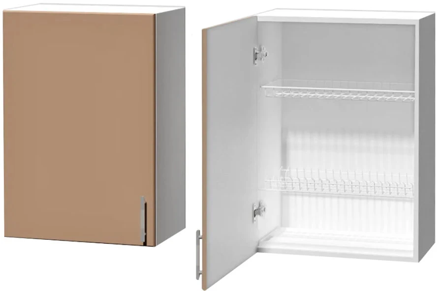 1-door hinged kitchen cupboard with dishwasher