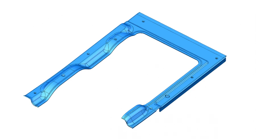 Emergency door pillar trim 320405-04-40-5402202