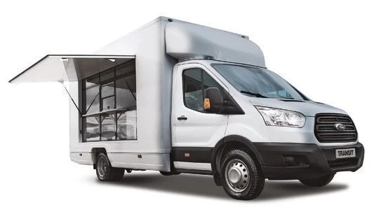 Special vehicle, type 3227, modification 3227FM on the basis of chassis TC: Ford Transit FFD 470L EF (GVW 4700 kg) with two whee