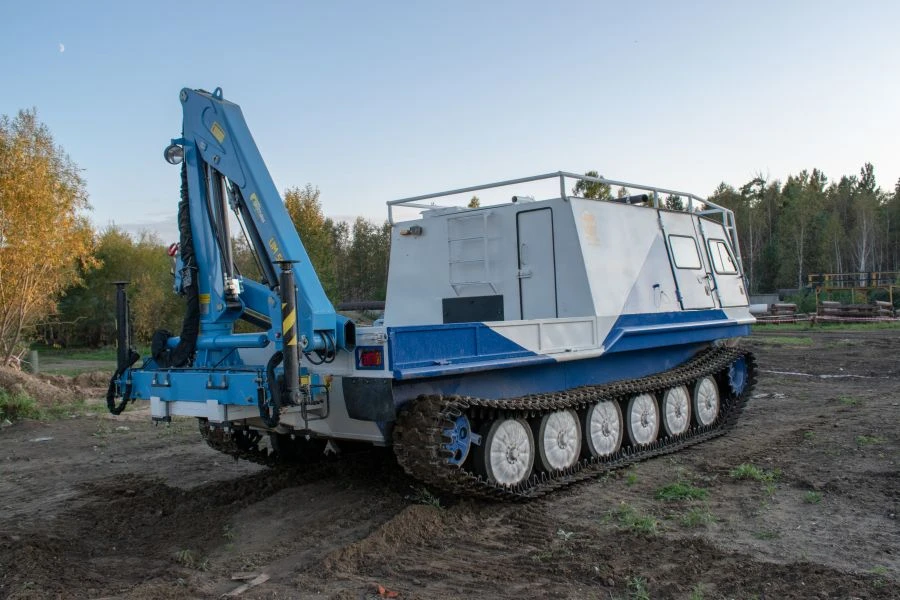 Multifunctional lift on the basis of snow-swampers, model TG-126-07