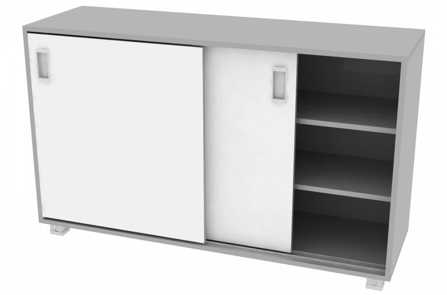 Drawer with sliding fronts 1200*380*734mm (WxHxH)