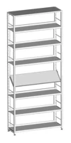 One-sided shelving unit 900x300x2352 mm