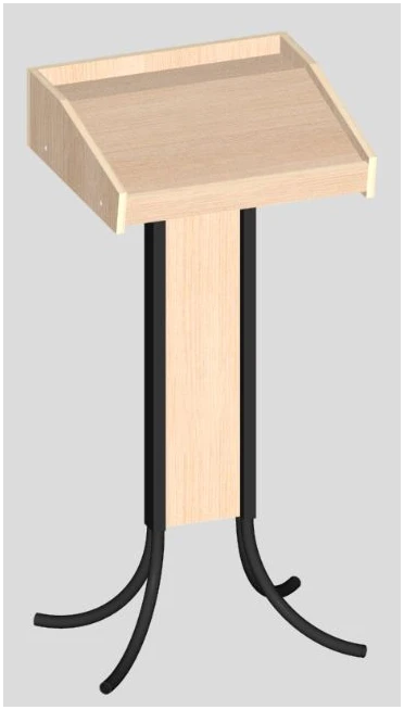 Floor grandstand on metal support art. U.08.01