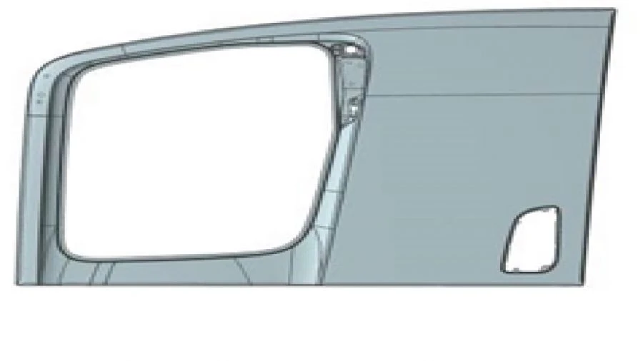 Door outer panel right A9607224309