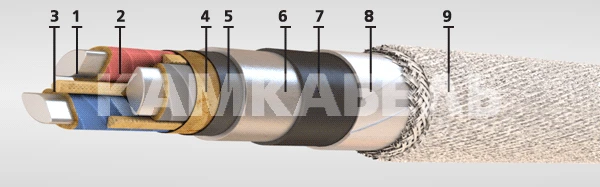 Power cable with aluminium core AABV-6 3x240