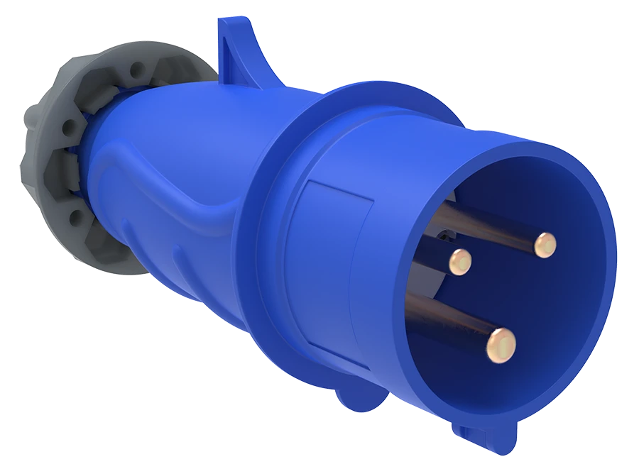 PSN01-016-3 Portable plug SSI-013 16A-6h/200-250V 2P+RE IP44 MAGNUM IEC IEC