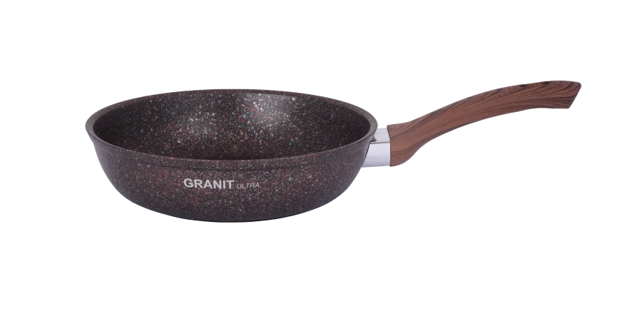 Cast aluminium frying pan 280mm (non-stick) TM Kukmara, with removable Bakelite handle, without lid, line