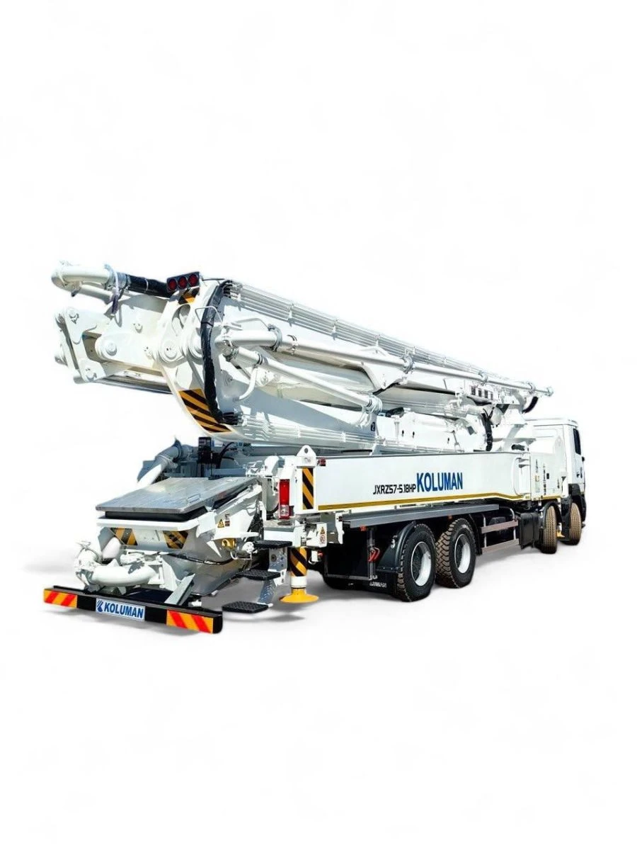 Concrete pump truck