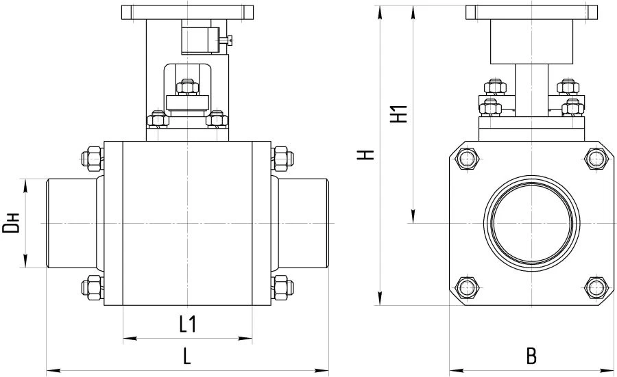 Ball shut-off valve ATEK.491284.067