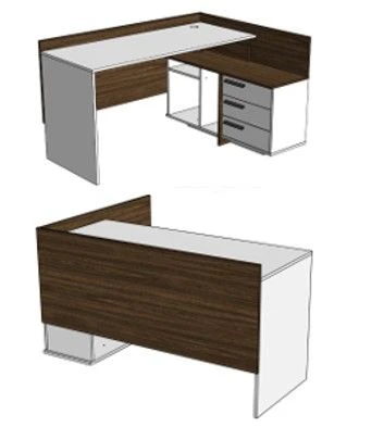 Corner table with storage drawers (cabinet) office TU 31.01.11-001-05065033-2021