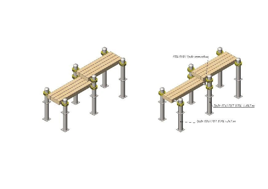 Training apparatus AKS-74 Horizontal gymnastic bench for push-ups