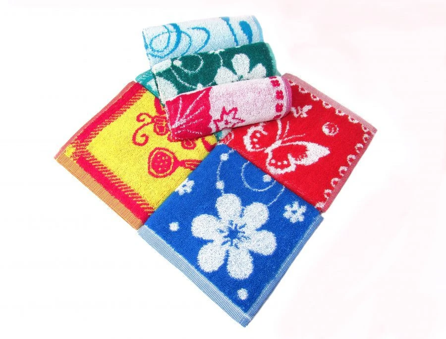Variegated cotton terry cloth napkins