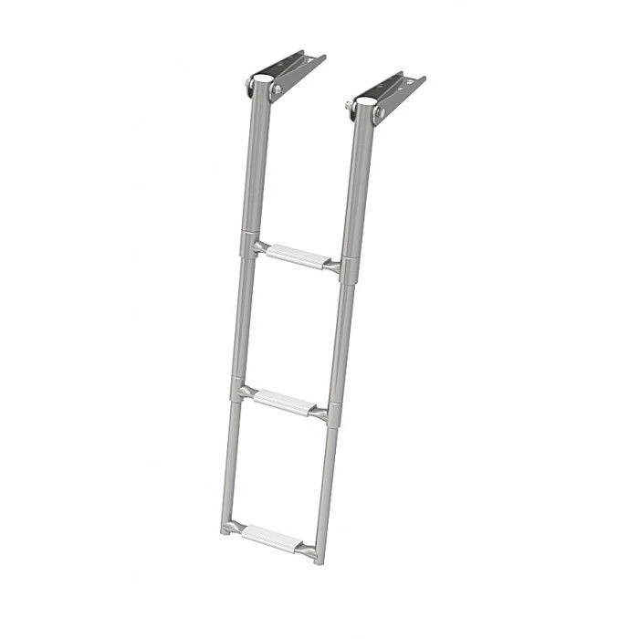Ship ladder telescopic folding narrow, 3 white steps, art. no. 040161WT