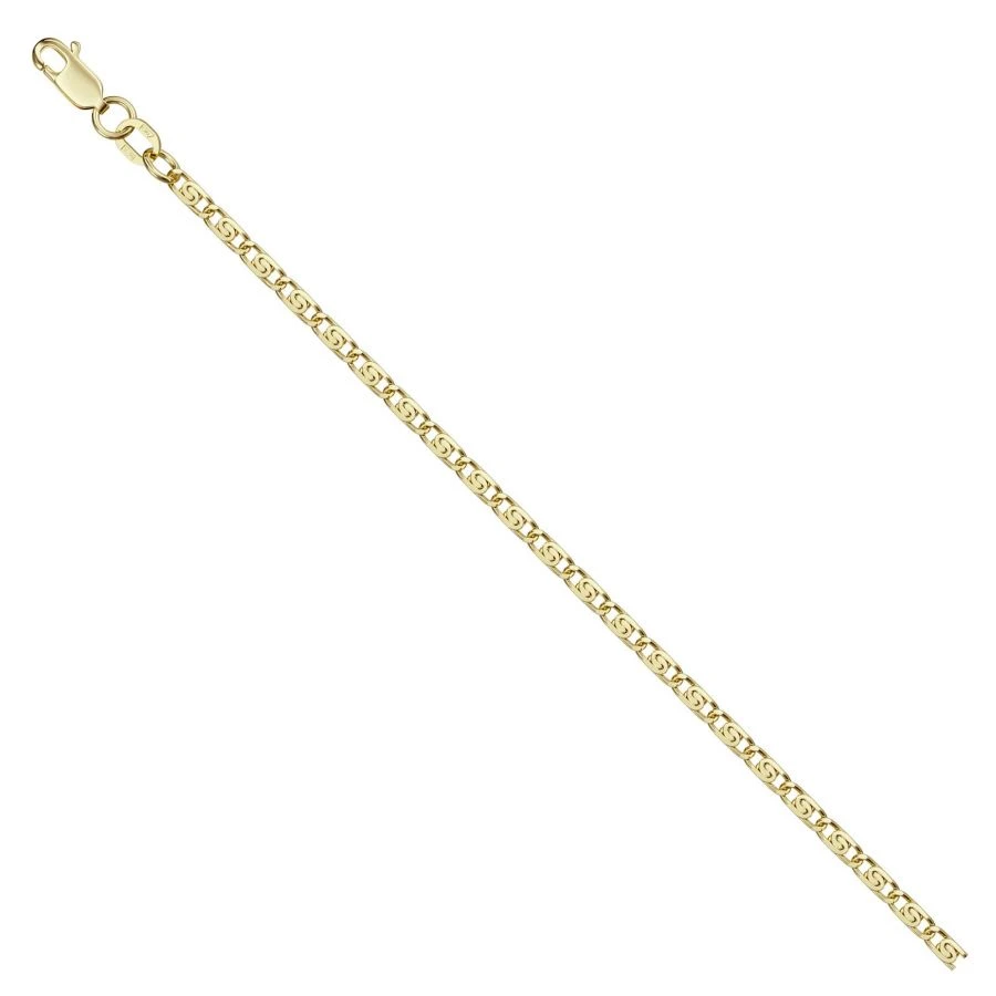 Hand jewellery in 585 gold Lumakina green bracelet with diamond facet NB17-046 0.4MM 23SM 1.93G