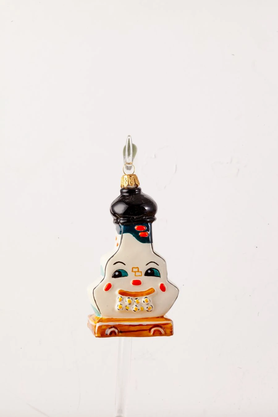 Licence Christmas tree toy made of glass "Stove"