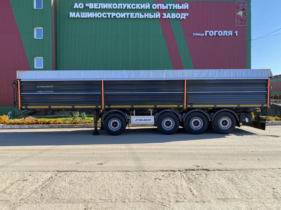 Four-axle semitrailer tipper PD-41S with axle unit BPW HSFALM 9010-15 V36 61.68.361.147QS