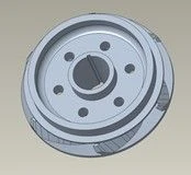 Supporting apparatus working wheel, compression, DN1750, shaft 0.68", type ARZ, Niresist, without support washers / IMPELLER: BR