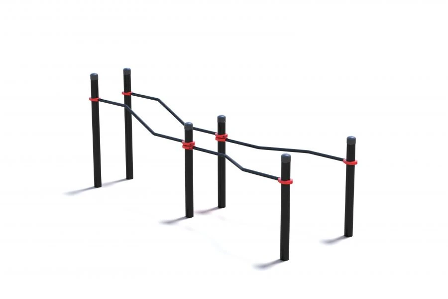 Double multi-level bars with wheelchair access
